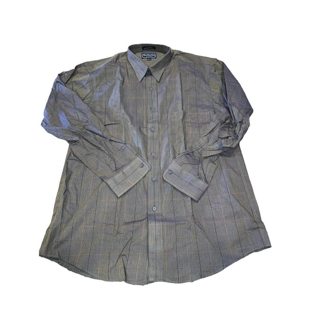 Burberrys Of London Men's Size large L Button Down Plaid Shirt
